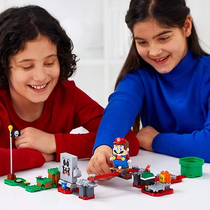LEGO Super Mario Whomp’s Lava Trouble Expansion Set 71364 Building Kit Toy for Kids to Enhance Their Super Mario Adventures with Mario Starter Course (71360) (133 Pieces)