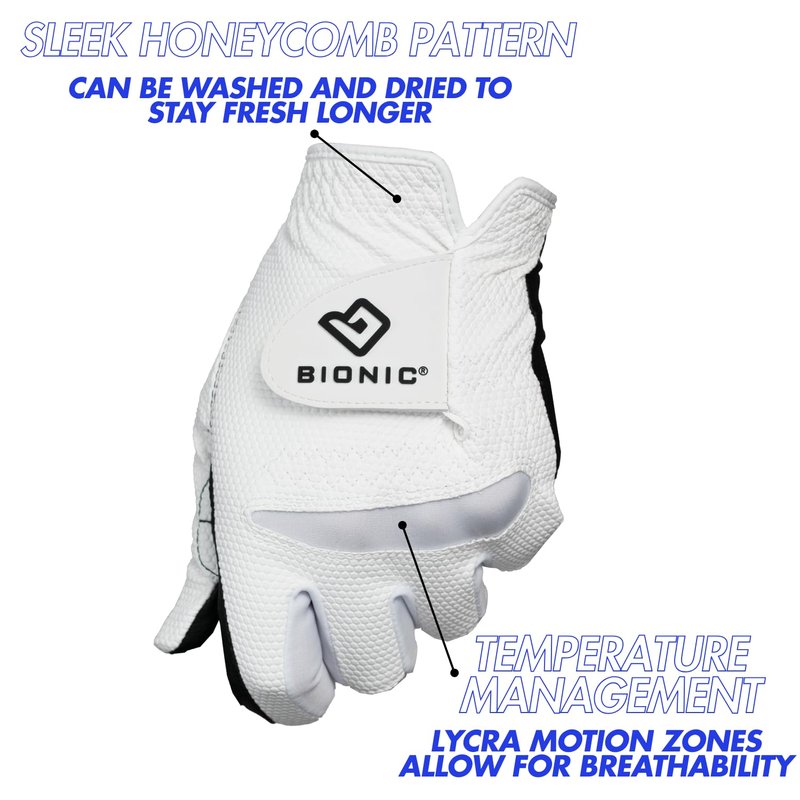 Bionic Men's RelaxGrip 2.0 Golf Glove, 2.0 DX, Right Hand, Large