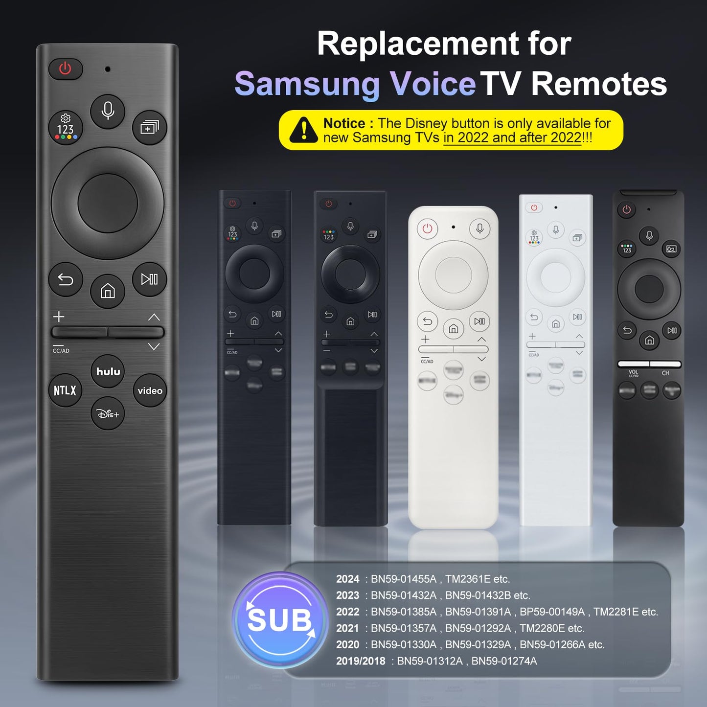 Voice Replacement for Google-Chromecast-Remote, G9N9N for Chromecast with Google TV Remote, for Google TV Streamer (Only for Snow Chromecast Google)