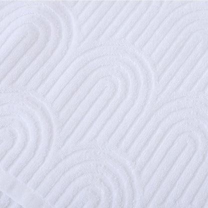 Pidada Hand Towels Set of 4 Striped Pattern 100% Cotton Absorbent Soft