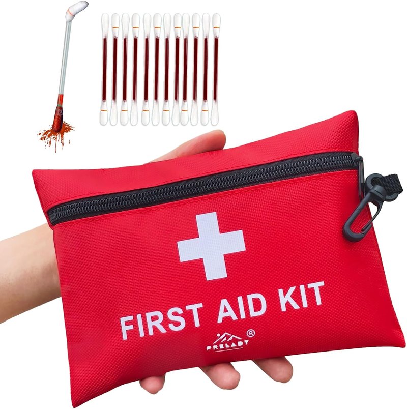 Travel Size First Aid Kit - 152 Pieces, TSA Approved Mini Med Kit for Home, Car, Camping, Sports & Office