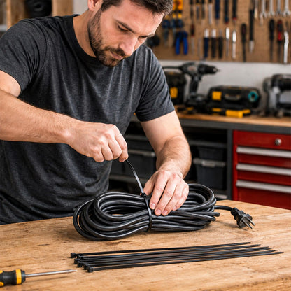 Zip Ties 12 inch, 4000 Pack Heavy Duty Black Zip Ties with 120 lbs Tensile Strength, Self-Locking Nylon Cable Ties,Wire Ties for indoor and outdoor use