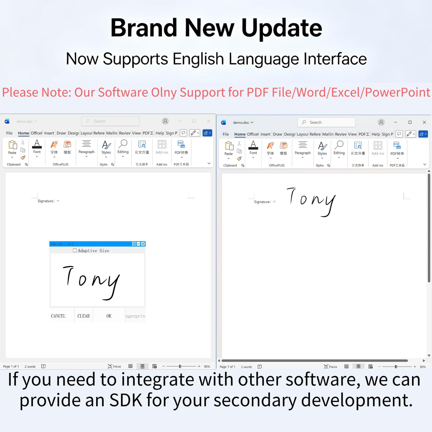 Visualible Signature Pad E-Signature on Word, Excel, PowerPoint and PDF with Timestamp 6x4 Inch Writing Area with Battery-Free Stylus Pen Suitable for Windows