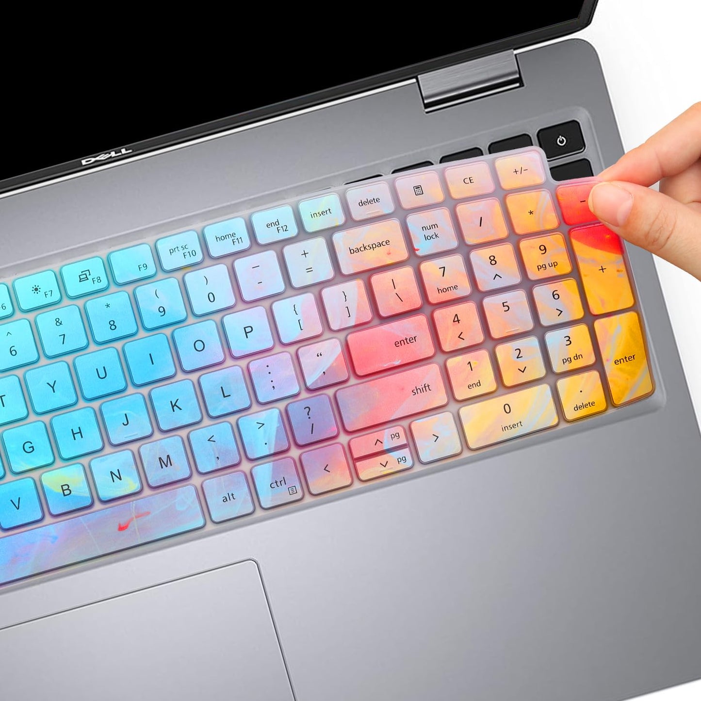Cute Keyboard Cover for Dell Latitude 3550 5550 5540 5520 5521 3540 5531 5530 15.6" Laptop, Dell Precision 3591 3590 3581 3580 3571 3570 3560 3561 15.6" US Laptop Keyboard Skin -Stylish Colorful