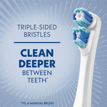 Spinbrush Smart Clean Battery Powered Electric Toothbrush for Adults with Dual Action Head, Pacer & Timer, Champagne, Soft Bristles, 1 Count
