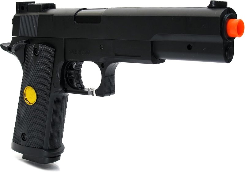 BBTac 1911 Dual Spring Airsoft Pistols - 2-Pack High Performance 260 FPS Handguns | Spring Powered for Target Shooting & Tactical Play