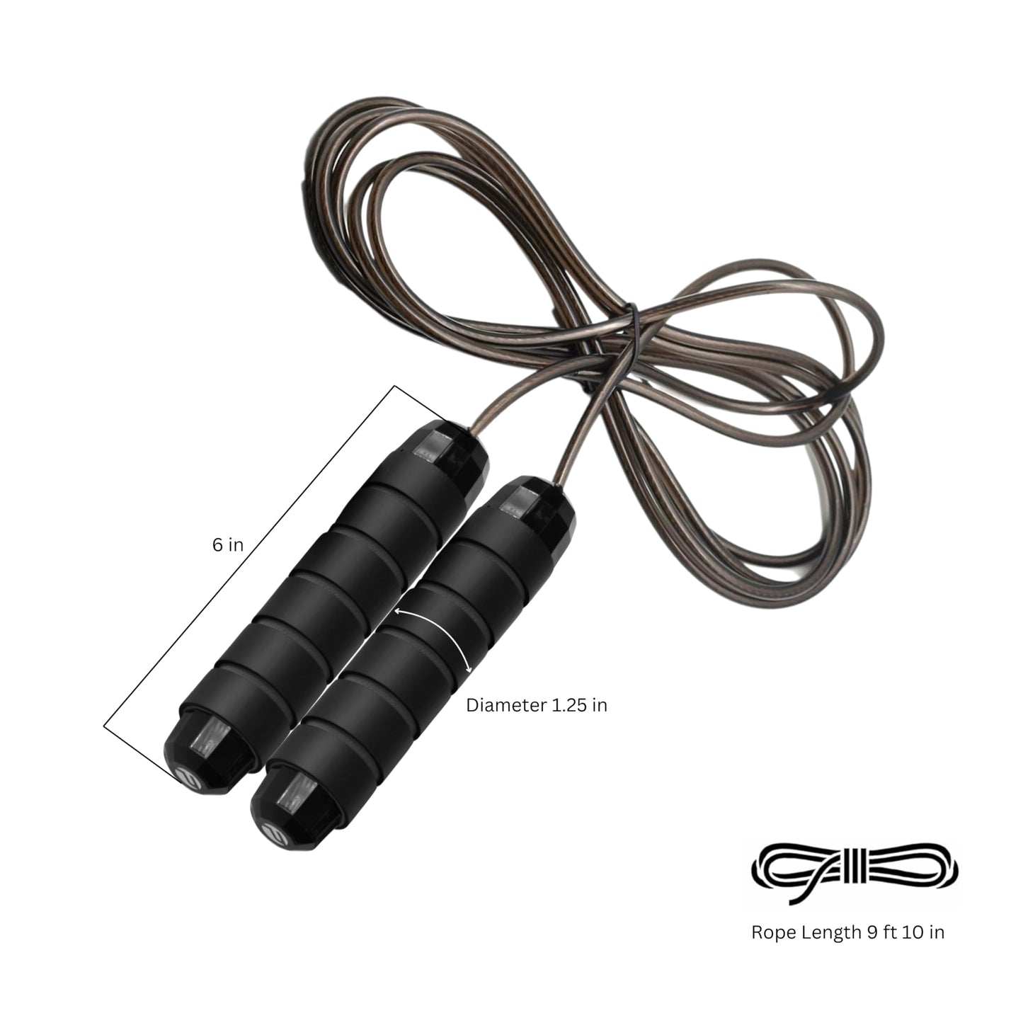 Limm Adjustable Jump Rope for Workout - All-Purpose Exercise Jump Rope Kids & Adults Love with Tangle-Free, Comfortable Foam Handles - Best Slimming, Cardio & Endurance Training