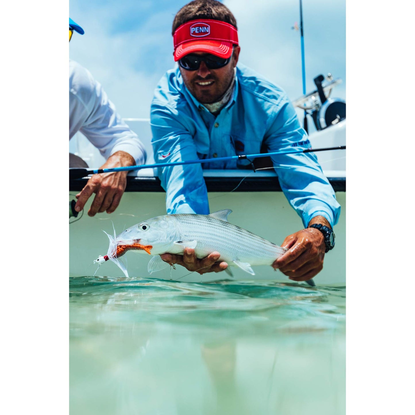 Berkley Gulp! Shrimp Saltwater Fishing Soft Bait, Pearl White/Pink, 3in