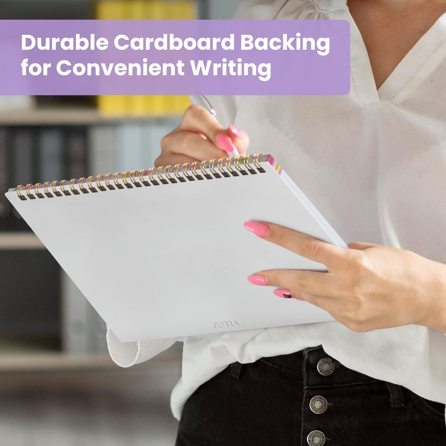 Weekly To Do List Notepad with 52 Undated Sheets（8.5"×11"）- Undated Weekly Planner Notepad for Office Desk Accessories and Supplies - Lavender Charm