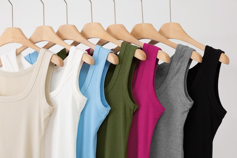SVALIY Summer Womens Tank Tops 2025 Square Neck Fitted Sleeveless Shirts for Women Ribbed Basic Top Brown