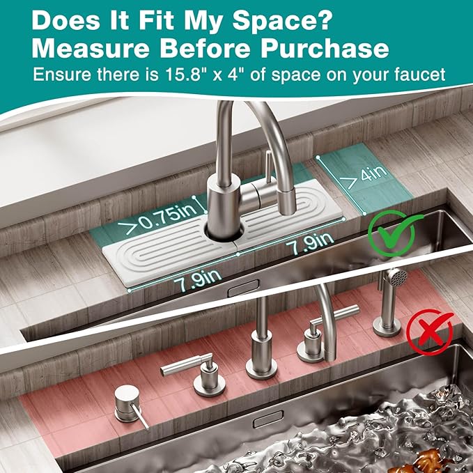 DK177 Faucet Mat for Kitchen Sink