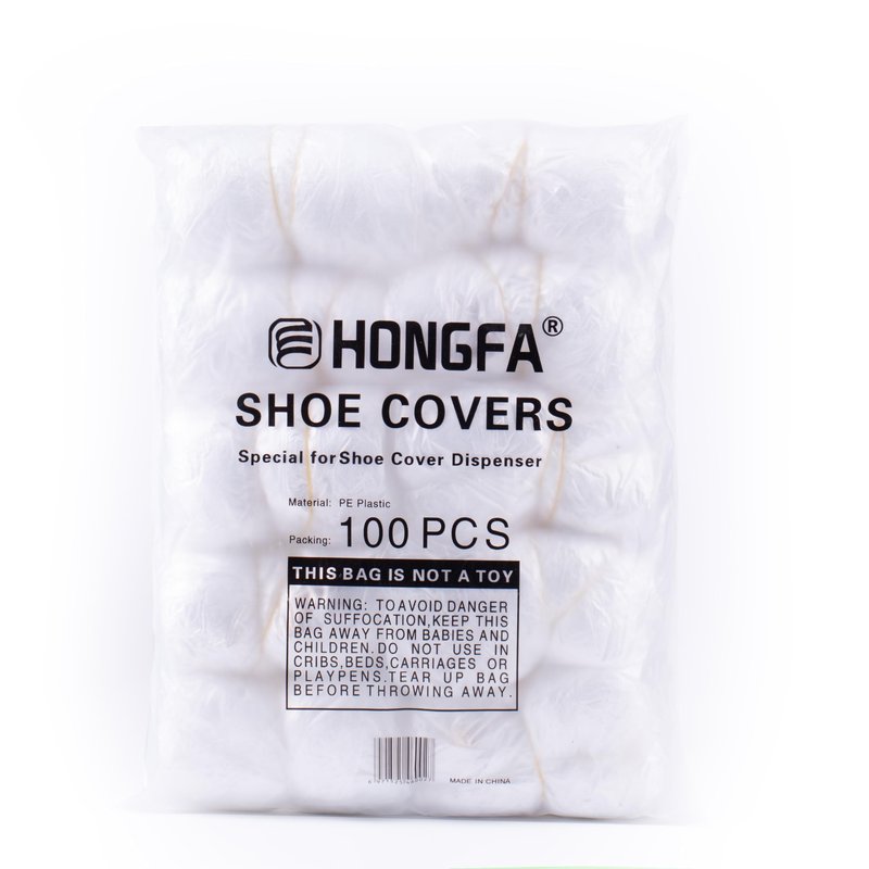 JATHIN Disposable Shoe Cover Refills for Automatic Shoe Cover Dispenser Machine, T-Buckle Shoe Cover 100 Pcs[White]