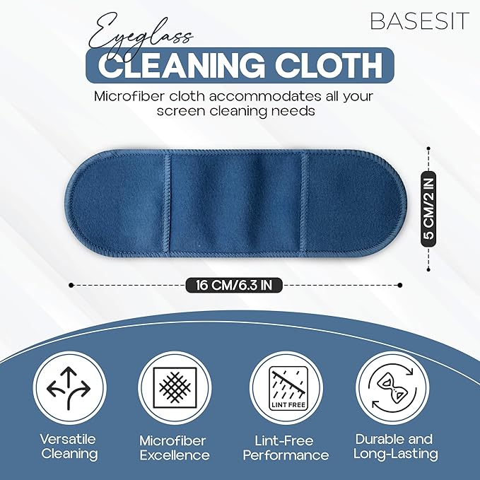 Eyeglass Cleaning Cloth, 4 Pack, Eyeglass Cleaning Wipes, Lens Wipes
