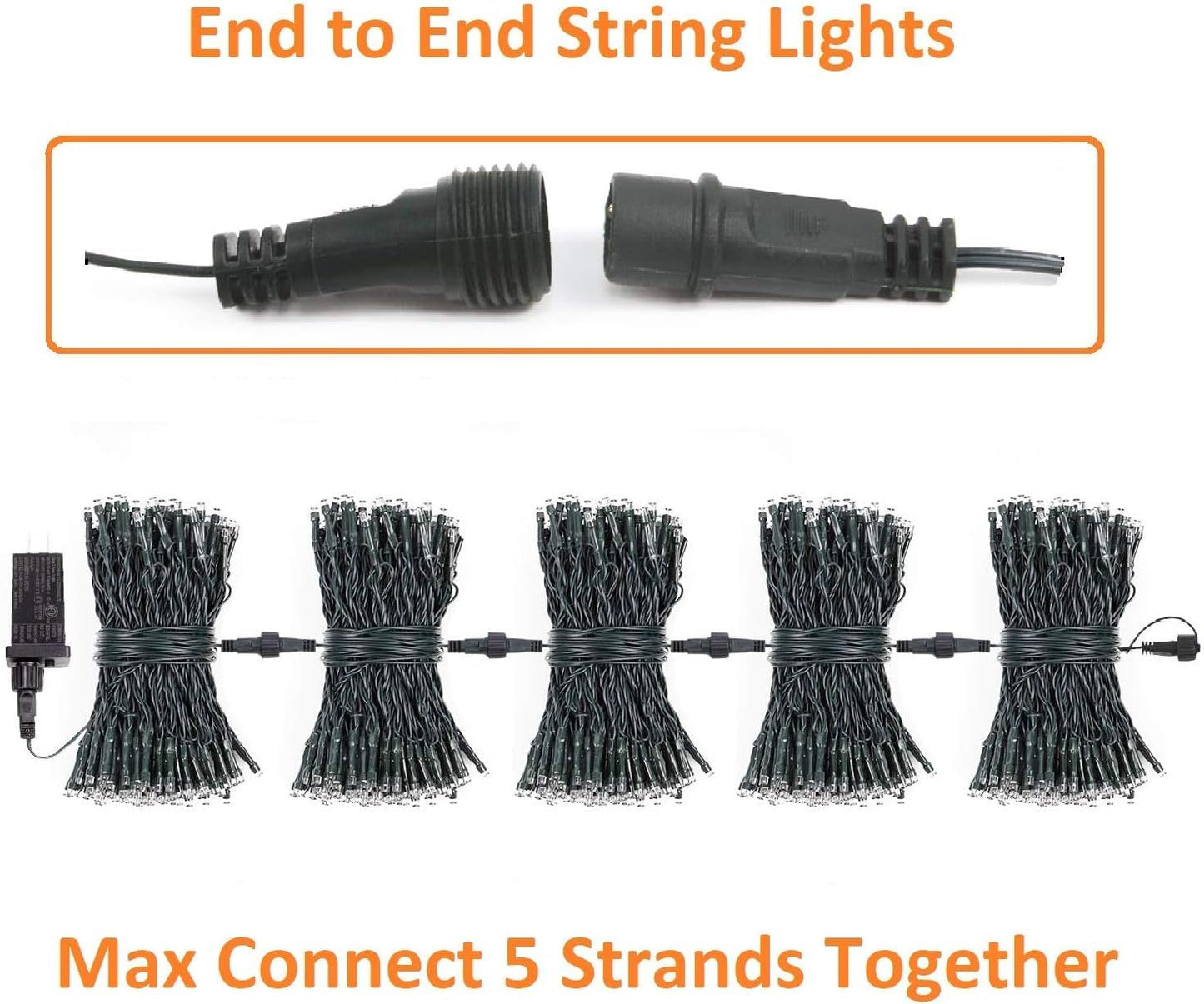 Connectable 240LED 88Ft 13Modes Christmas Lights Outdoor Indoor | Extendable Green Wire Christmas String Lights with Timer | Twinkle Fairy Light Plug in for Xmas Tree Garden Decor Party (Cool White)