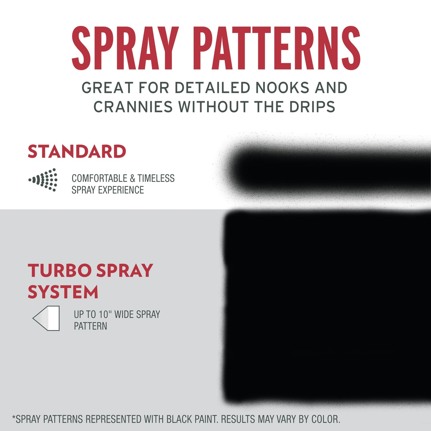 Rust-Oleum 334128-6PK Stops Rust Turbo Spray System Spray Paint, 24 oz, Gloss Black, 6 Pack