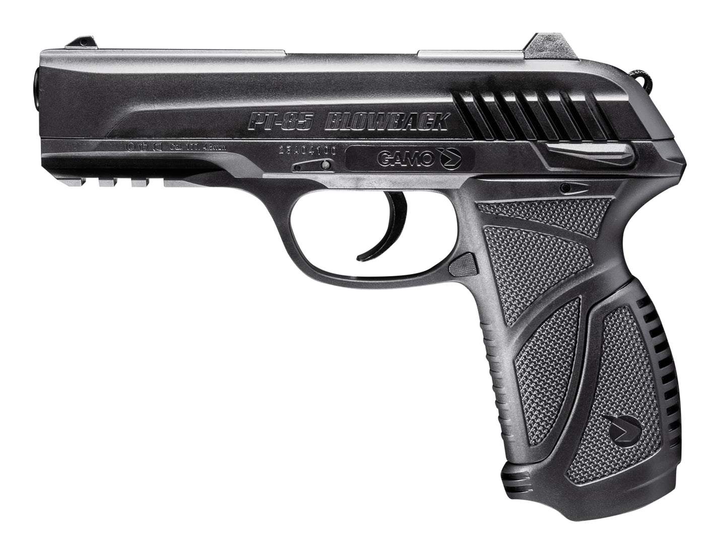 Gamo, PT-85 CO2 Pistol Air Pistol, .177 Caliber, 450 FPS with PBA Pellet, 6 Pellets Double Magazine, CO2 Powered, 611138254