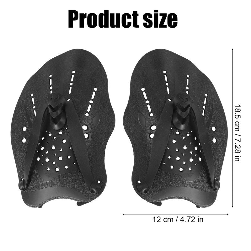 2pcs Swim Paddles Hand, Hand Paddles for Lap Swimming Training Equipment with Adjustable Straps Swim Gear for Women Men Children Improves Speed and Form