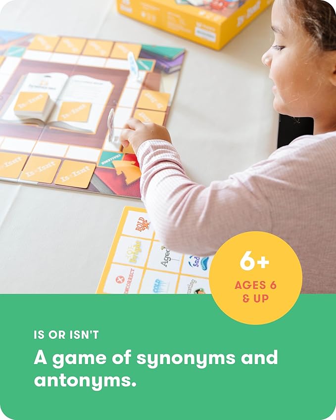 SimplyFun is or Isn’t - Expand Vocabulary Skills by Identifying Synonyms and Antonyms - an Engaging and Educational Bingo Game for Kids - for 2 to 5 Players Ages 6 &amp Up