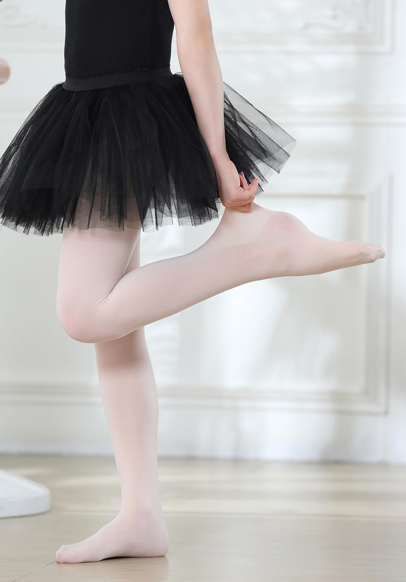 DIPUG Ballet Tights for Girls Dance Tights Toddler Thick Soft Footed Kids Pink Stockings Size 3t 4t 5t, 2 Pack