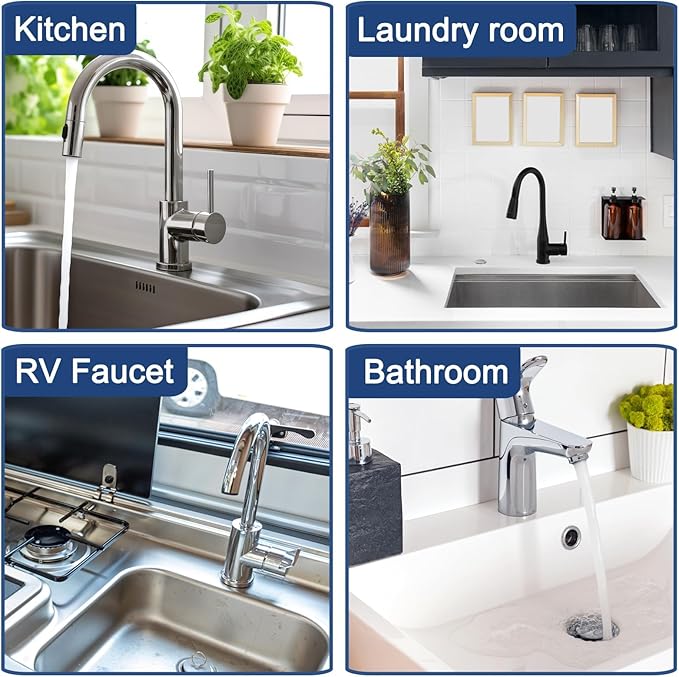Meiliweser Silicone Faucet Mat for Kitchen Sink – Gen 3 10° Slope Splash Guard