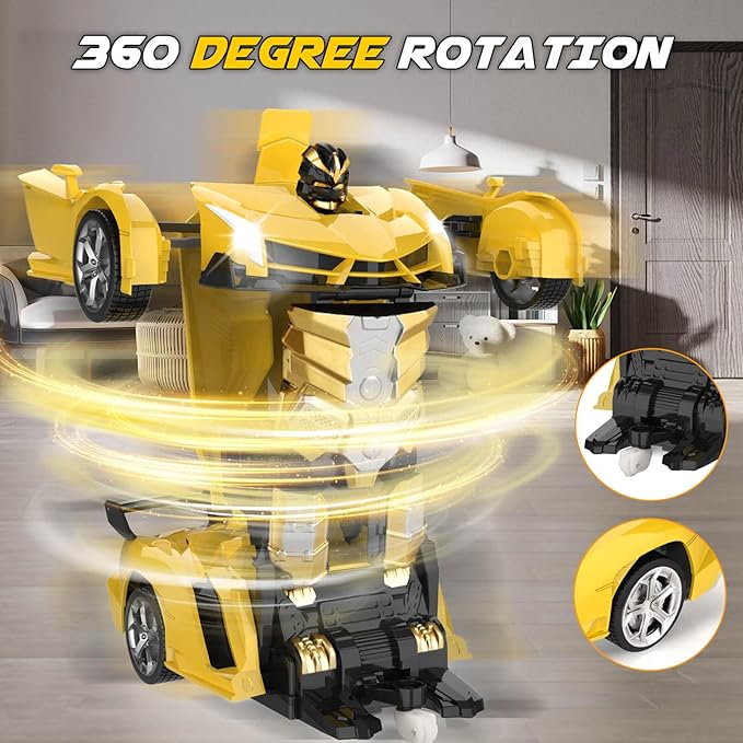 Transform Remote Control Car Toy for Kids 4 5 6 7 8 Remote Control Car for Boys 4-7 Transform Cars for Boys 4-6 Toy Car 5 Year Old Boy Toys for 3 4 5 6 7 8 9 10 11 12 Years Old Boy