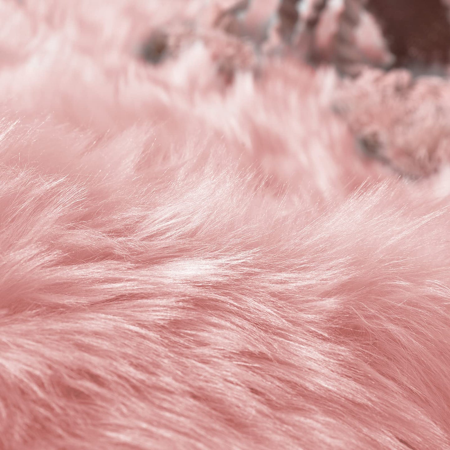 Goolela Pink Fluffy Fuzzy Rug for Girls Bedroom 3x5 Faux Fur Rug Furry Shag Bedside Carpet for Play Room Dorm Soft Plush Rectangle