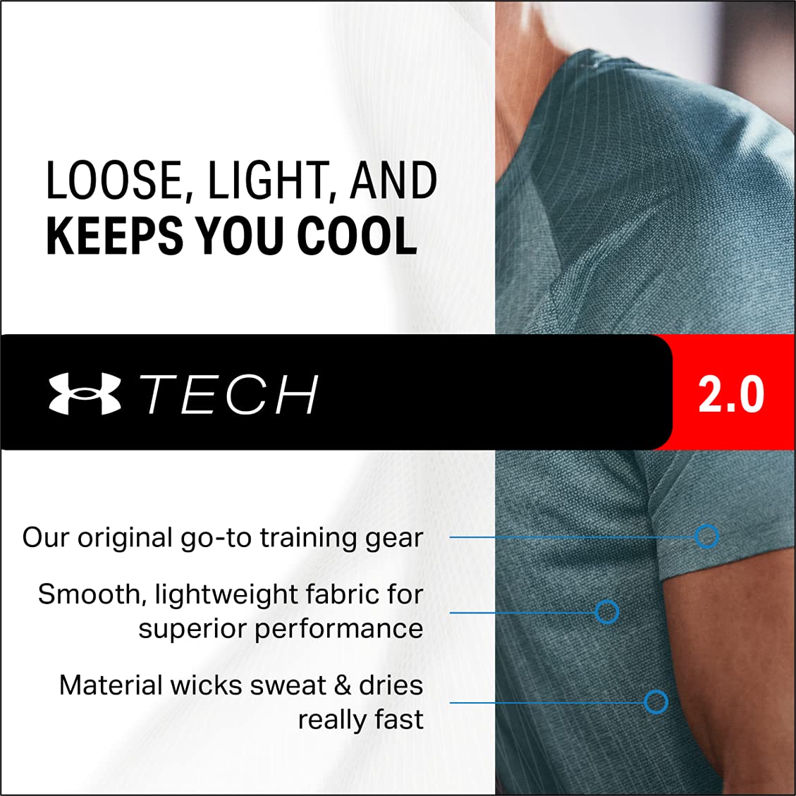 Under Armour Men's Tech 2.0 Short-Sleeve T-ShirtDISC , Baroque Green (311)/Black, Small