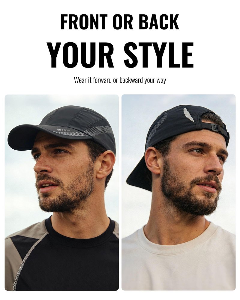 CLAPE Outdoor Sun Visor Hats Lightweight Waterproof Breathable Sports Hat UPF50+ Ultra Thin Cooling Baseball Hats