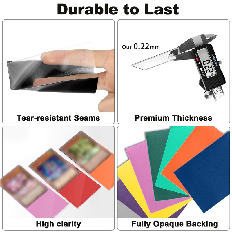 120Pack Card Sleeves for Trading Cards, Matte Card Sleeves Deck Card Protectors, Standard Perfect Shuffling, Sports Cards,Game Card, 66x91mm, White