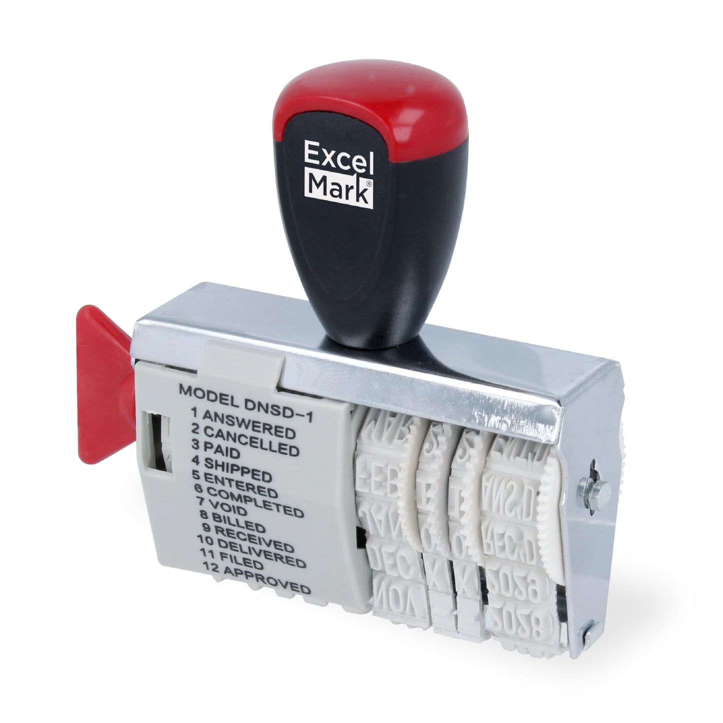 ExcelMark 12 Phrase Dater Rubber Stamp