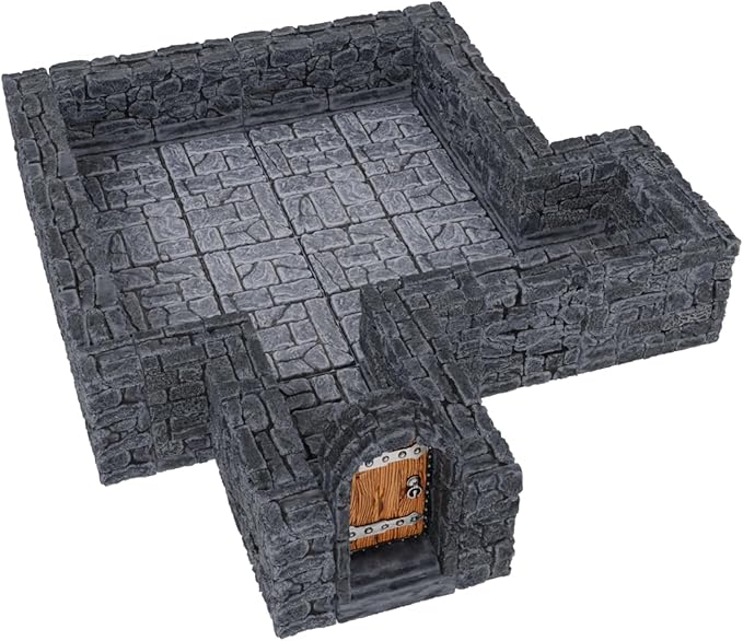 Warlock Tiles: Expansion – 1 in. Dungeon Straight Walls