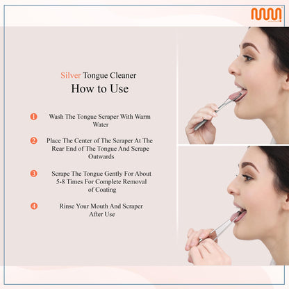 MasterMedi Tongue Scraper with Case Easy to Use Tongue Scraper for Adults, Tongue Cleaner for Oral Care & Hygiene (Single Pack (with Travel Case))