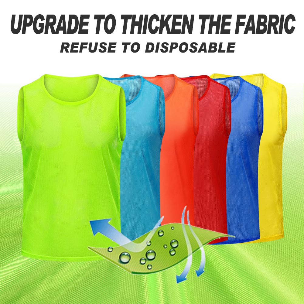Antoyo Numbers Pinnies Adult Soccer,Scrimmage Vests for Kids Team Training