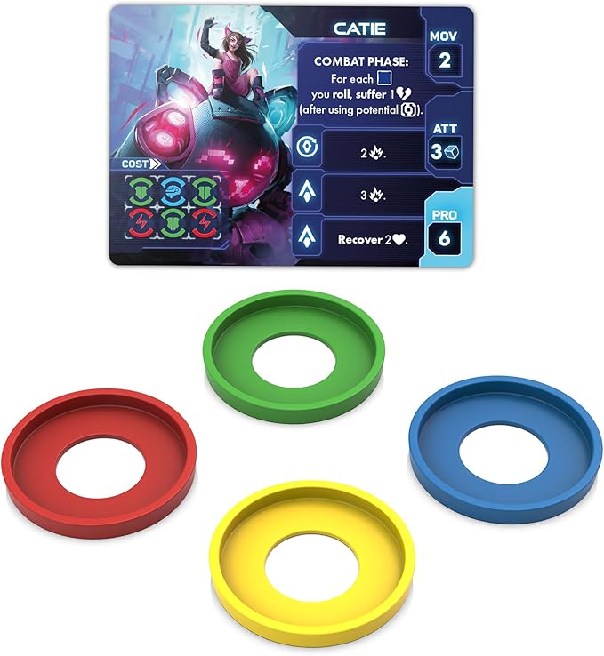 Tamashii: Chronicles of Ascend Catie's Diary Miniatures - Immerse Yourself in Catie's Whimsical World! Sci-Fi Strategy Game Ages 14+ 1-4 Players 45-90 Min Playtime Made by Awaken Realms
