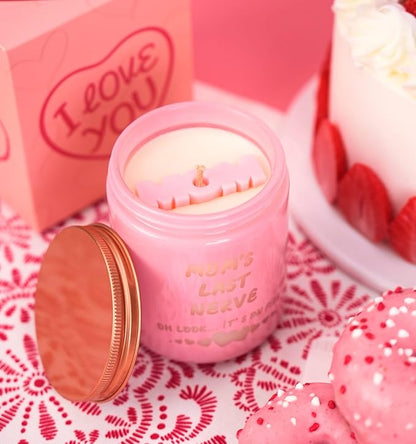 Christmas Candles with LED Light,Christmas Gifts for Women, Orange Rose Scented Candles,Holiday Candle Gifts for Mom,Perfect for Xmas,New Year,Winter Décor,Over 40 Hours of Burn Time, 100% Soy Wax