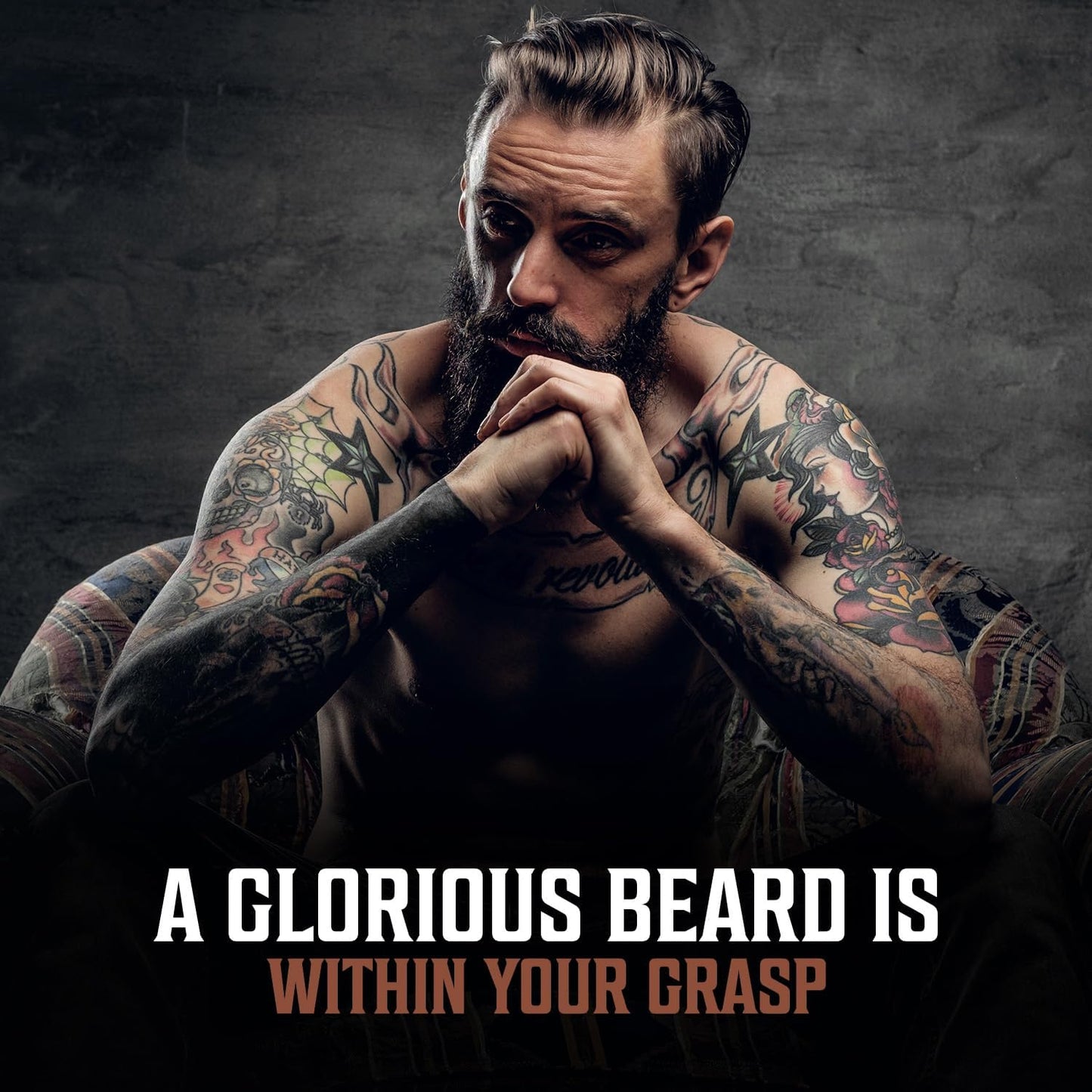 Viking Revolution Sandalwood Beard Balm for Men (2oz) and Sandalwood Beard Oil (1 fl oz) Bundle - With Argan and Jojoba Oils - Soften and Moisturize - Stocking Stuffers for Men