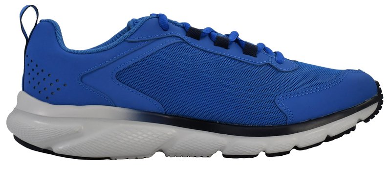 Under Armour Men's Charged Assert 9 Running Shoe, Victory Blue/Halo Grey, 12 M