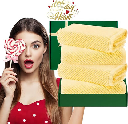 VOOVA & MOVAS Yellow Hand Towels