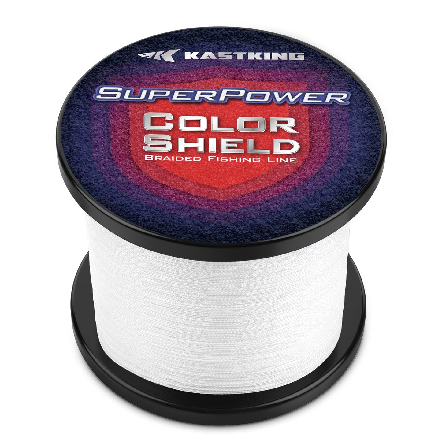 KastKing Superpower ColorShield Braided Fishing Line, White, 65LB, 150Yards, X4