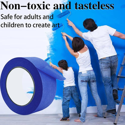Painters Tape 2 Inch Wide, 10-Packs Blue Painters Tape for General Purpose Use, 2 Inches X 55 Yards X 10 Rolls, 550 Yards in Total