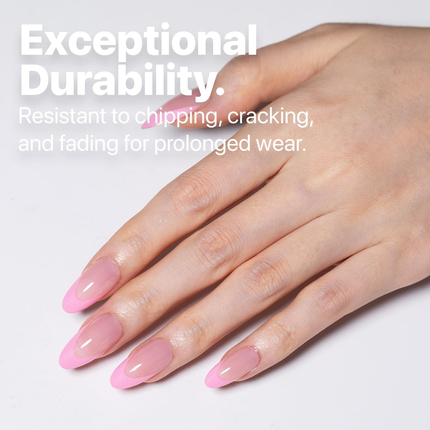 SXC Cosmetics French Tip Press On Nails - Skin Tone Nude and Color Series, Short Coffin X-Pro Tips Starter Kit ST119KIT