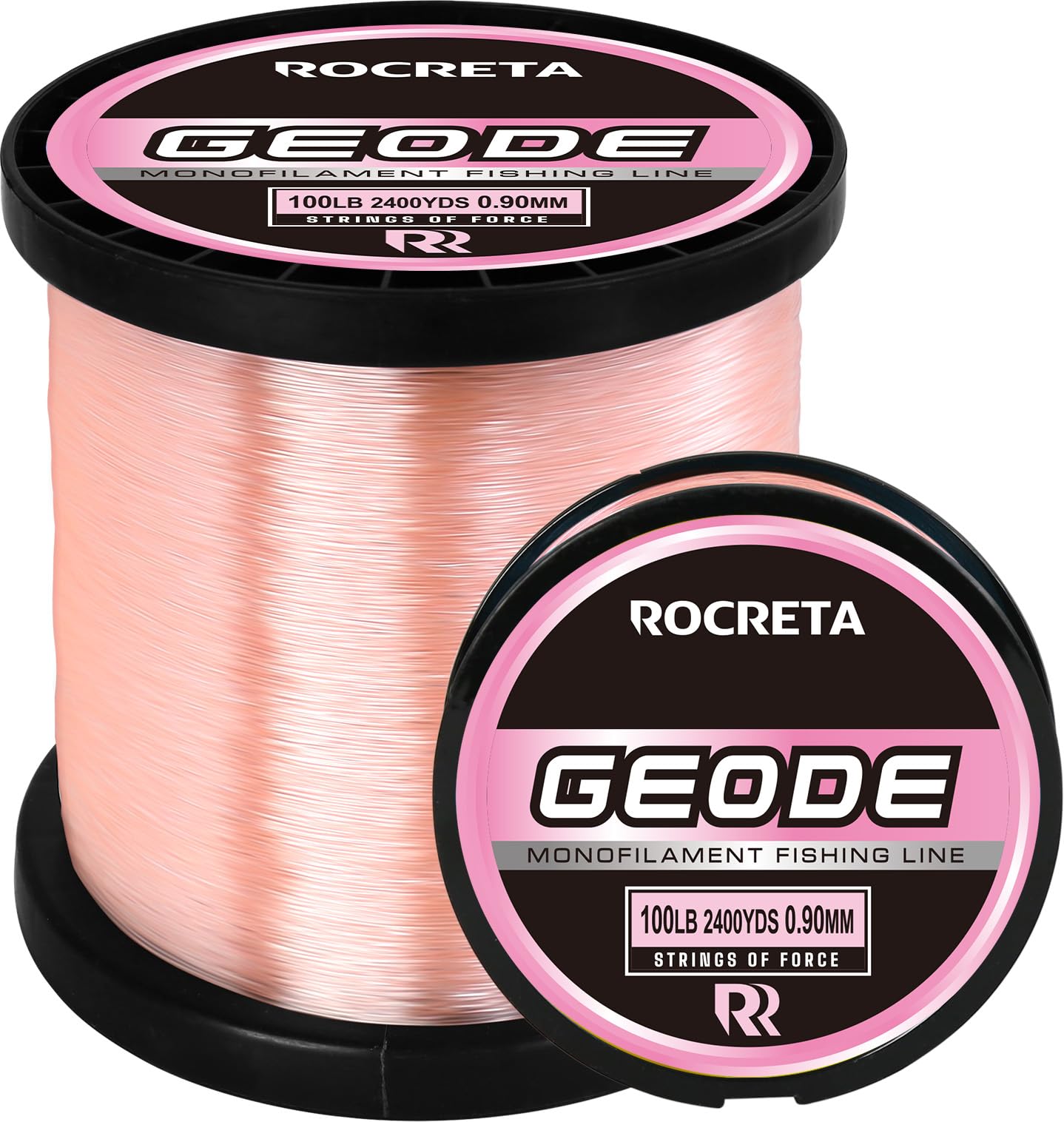 ROCRETA Geode Monofilament Fishing Line - Premium Resistant Nylon Mono Fishing Line 3-100lb - Superior Freshwater & Saltwater Mono Leader Materials 500/1200/2400yds