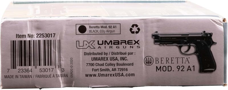 Umarex Beretta M92 A1 Blowback .177 Caliber BB Gun Pistol - Full-Auto Action