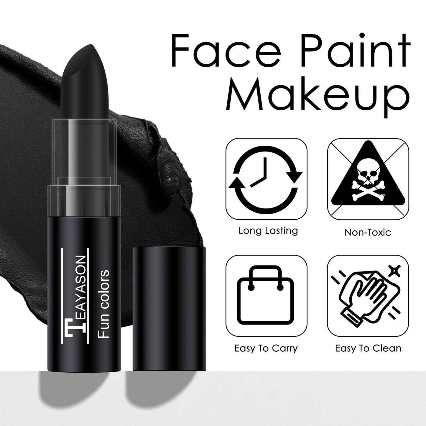 FREEORR 3 Colors Body Paint Stick Set