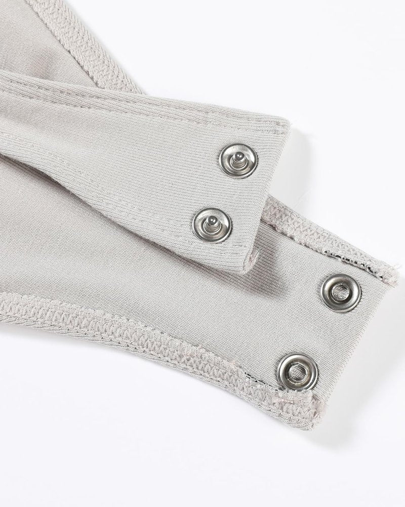 AUROLA Everyday Square Neck Bodysuits,Going Out Short Sleeve Double Lined Stretchy Shirt Tops,Coconut Milk,S