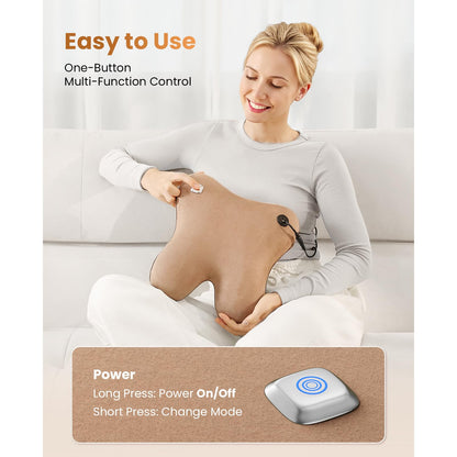 BOB AND BRAD Cordless Back Massager with Heat FSA Eligible HSA Eligible, Shiatsu Neck Massager for Pain Relief Deep Tissue, 3D Kneading Massage Pillow for Pain Relief, Birthday Gifts for Women Men