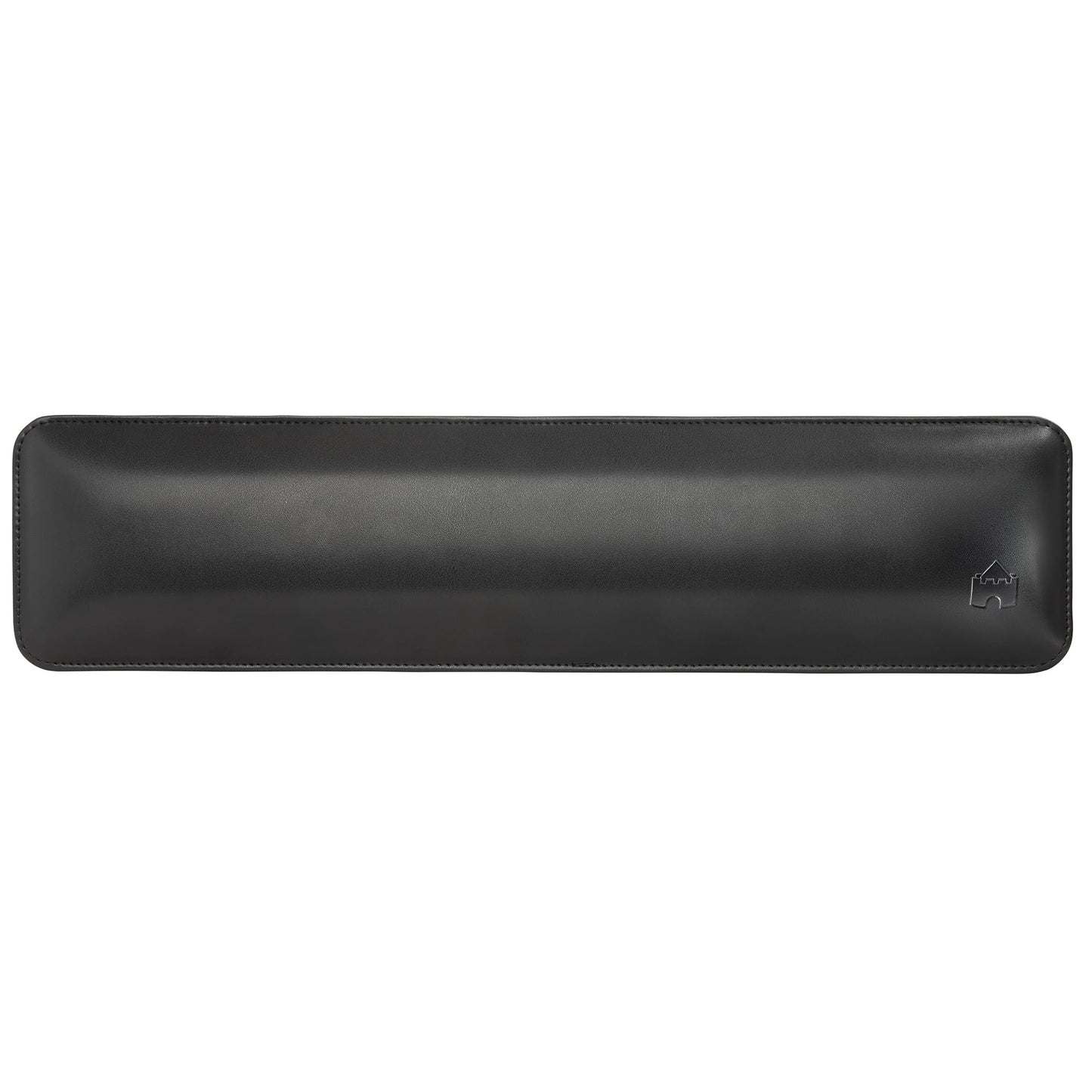 Bailey Full Size by Castle - Leather Ergonomic Computer Wrist Rest Pad for Keyboards with Around 104 Keys - Firm Keyboard Wrist Support for Typists, Gaming, and Heavy Office Use (Nightfall, Full Size)
