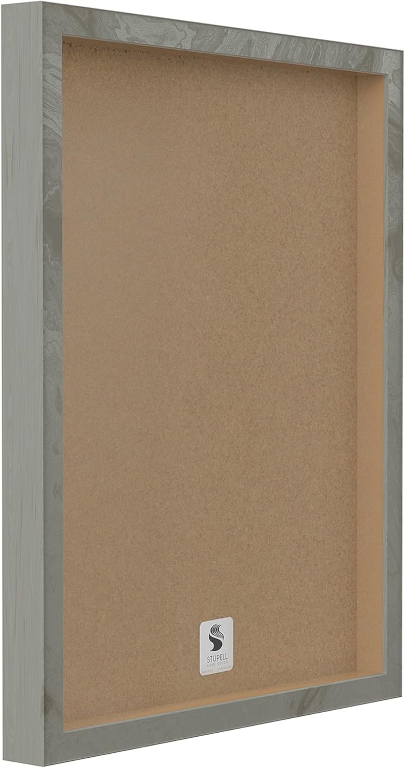 Stupell Industries Bottles and Plants Farm Wood Textured, Design by Anne Tavoletti Wall Art, 11 x 14, Multi-Color for Living Room, Grey Framed