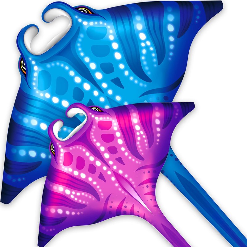 SGftre 3 Piece Set Butterfly Delta Octopus Kites for Kids and Adults，Easy to Fly for Outdoor Adults Children Line Kite for Kids Toy (Flag(Butterfly+Shark+Eagle+Airplane), 4)