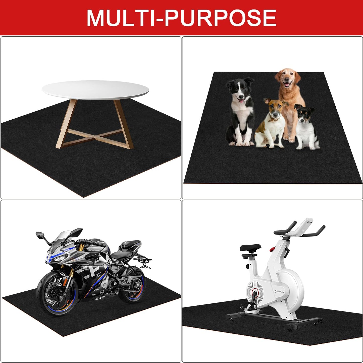 20' x 7'4" Garage Floor Mats - All-Weather Garage Floor Mats for Under Car, Absorbent Oil Spill Mat, Anti-Slip Garage Carpet, Reusable Garage Mats with Waterproof Backing, Garage Car Mat & Floor Rug